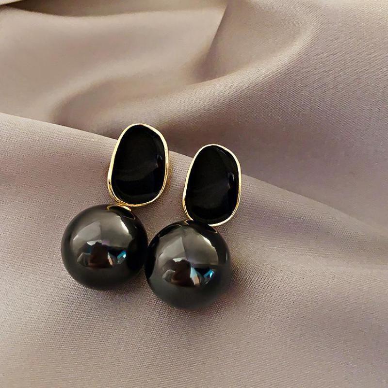 Pearl Earring Stud - 여성을 위한 고귀한 진주 귀걸이, 화이트
