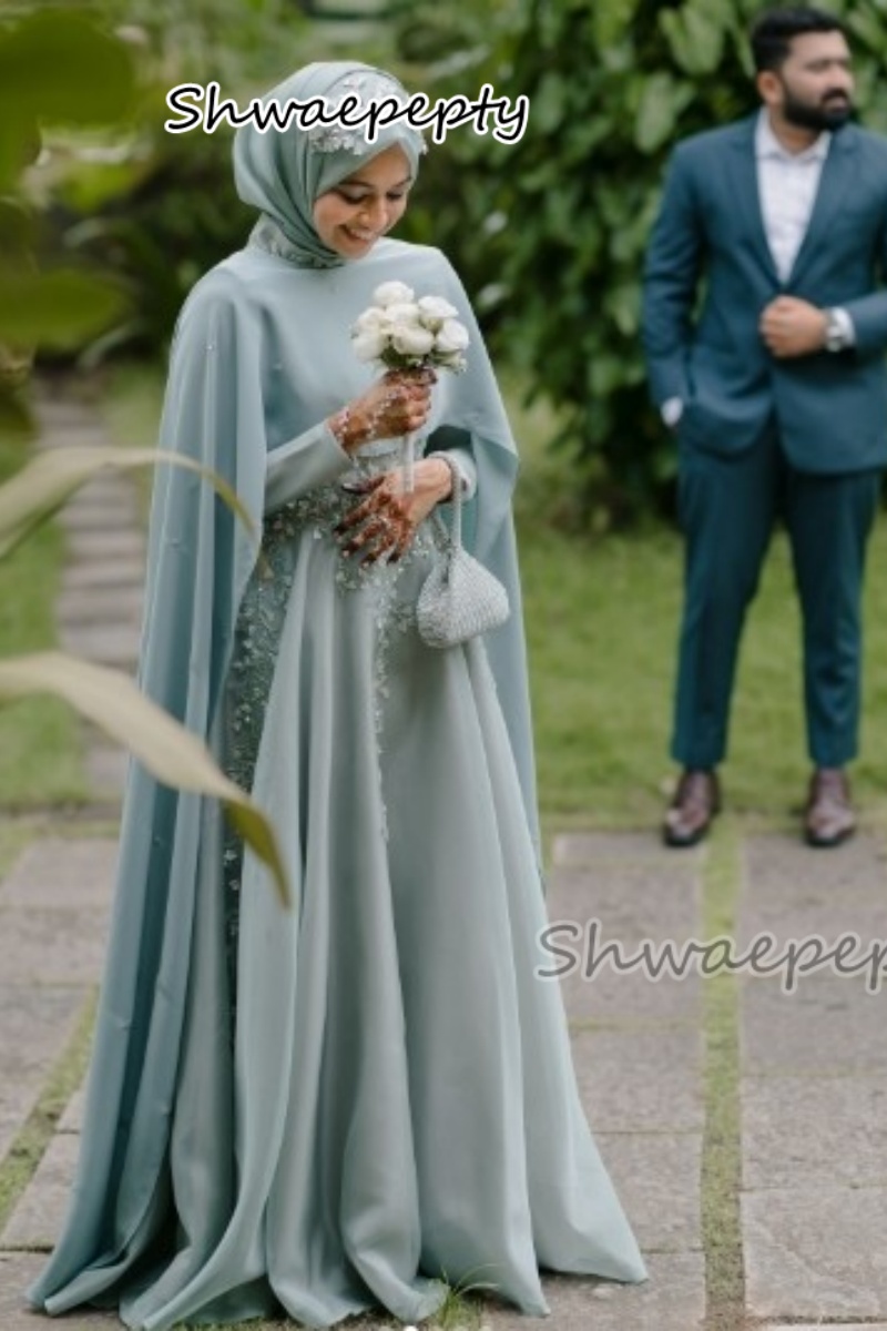 Women Formal Wear Dubai - 케이프 아랍어 두바이 Hijab a 라인