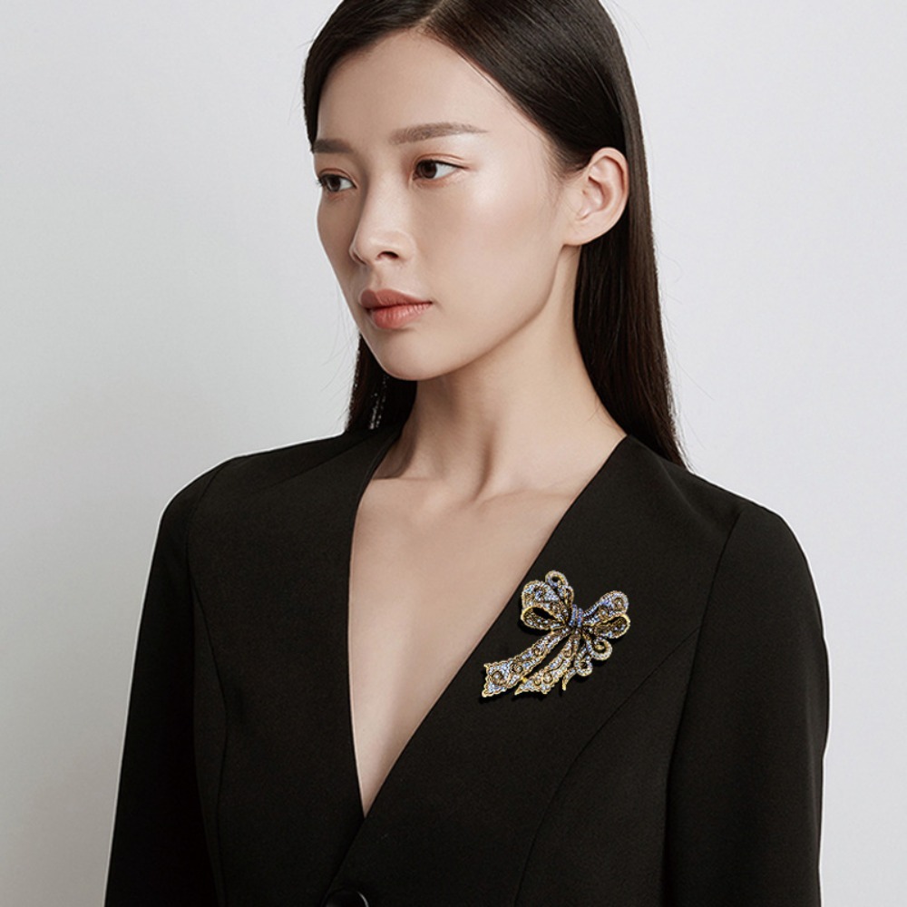 Formal Wear Jewelry For Women - 빈티지 활 모양 브로치, 여성을 위한