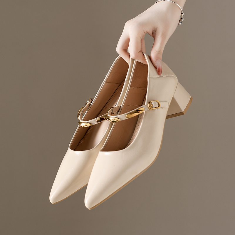 Pump Heel Block - 새로운 스타일 패션 여성용 뾰족코 메리