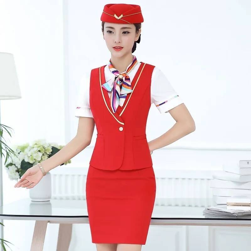 Women Formal Wear Vest - 여성 정장 세트 (탑과 스커트 포함)