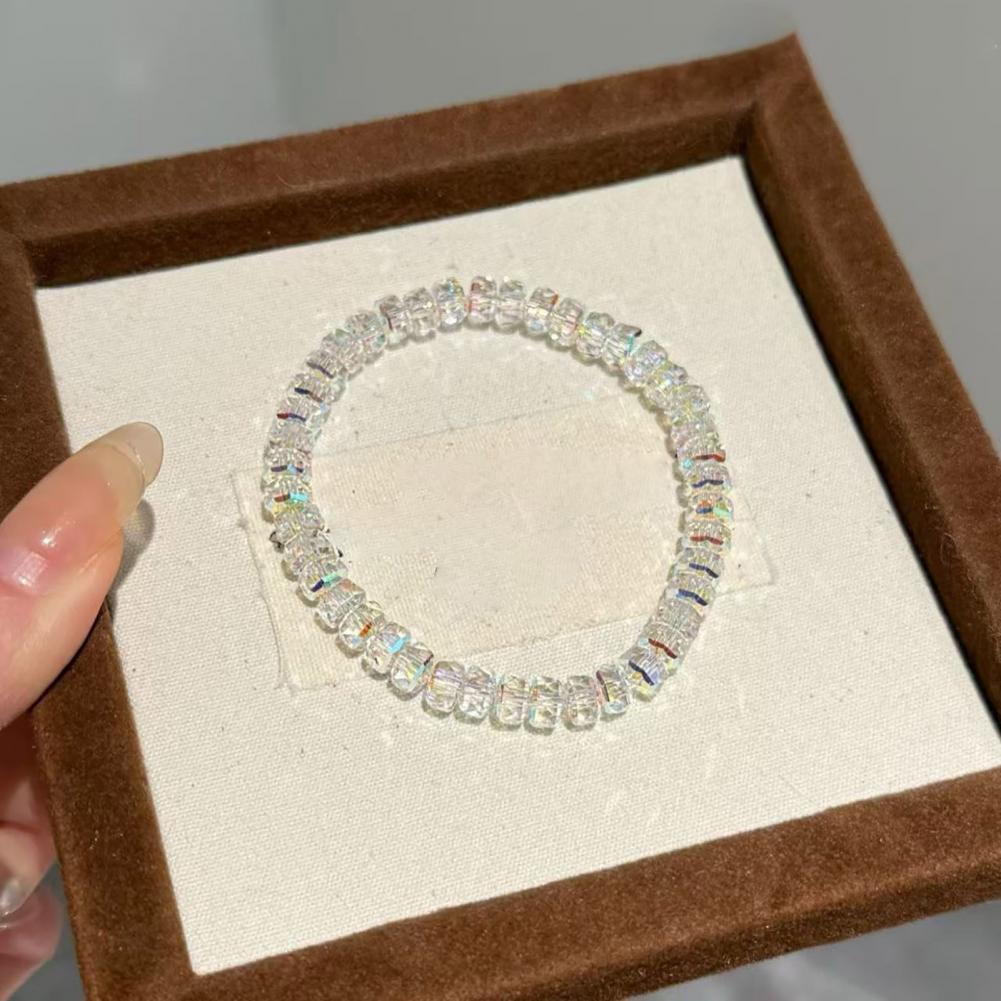 여성 팔찌 탄성 로프 인공 크리스탈 팔찌 비 페이딩 인 - Formal Wear Jewelry For Women 리뷰 및 가격