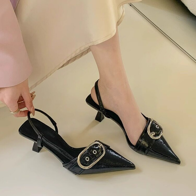 뉴 레트로 패션 섹시 디자이너 에나멜 가죽 포인티드 토 - Women'S Formal Wear To A Wedding 리뷰 및 가격