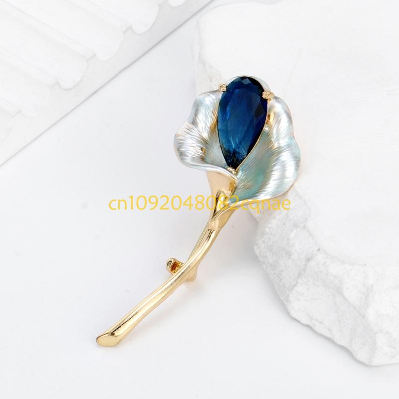 섬세한 스파클링 핀 합금 질감 라인 석 장식 세련된 의 - Formal Wear Jewelry For Women 리뷰 및 가격