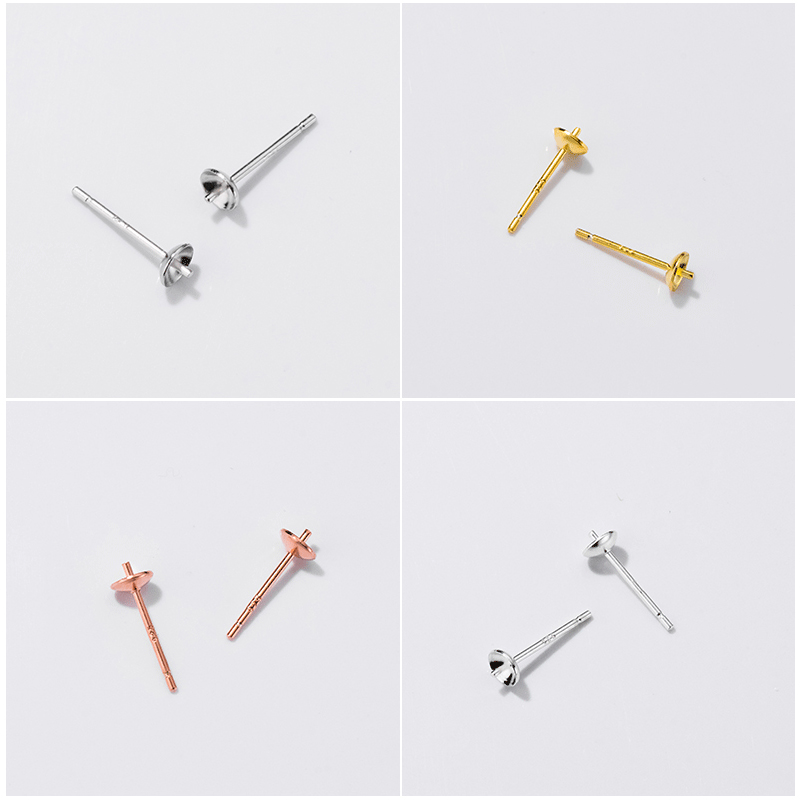 S925 스털링 실버 귀걸이 베이스 핀 세팅, 진주 5 - Pearl Earring Stud 리뷰 및 가격