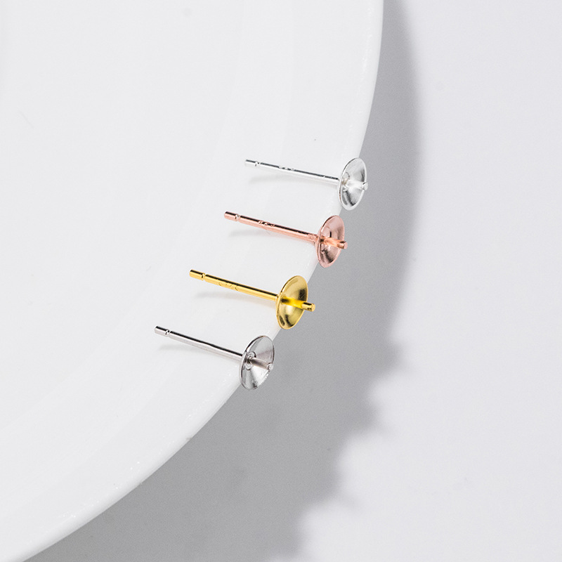 S925 스털링 실버 귀걸이 베이스 핀 세팅, 진주 5 - Pearl Earring Stud 리뷰 및 가격