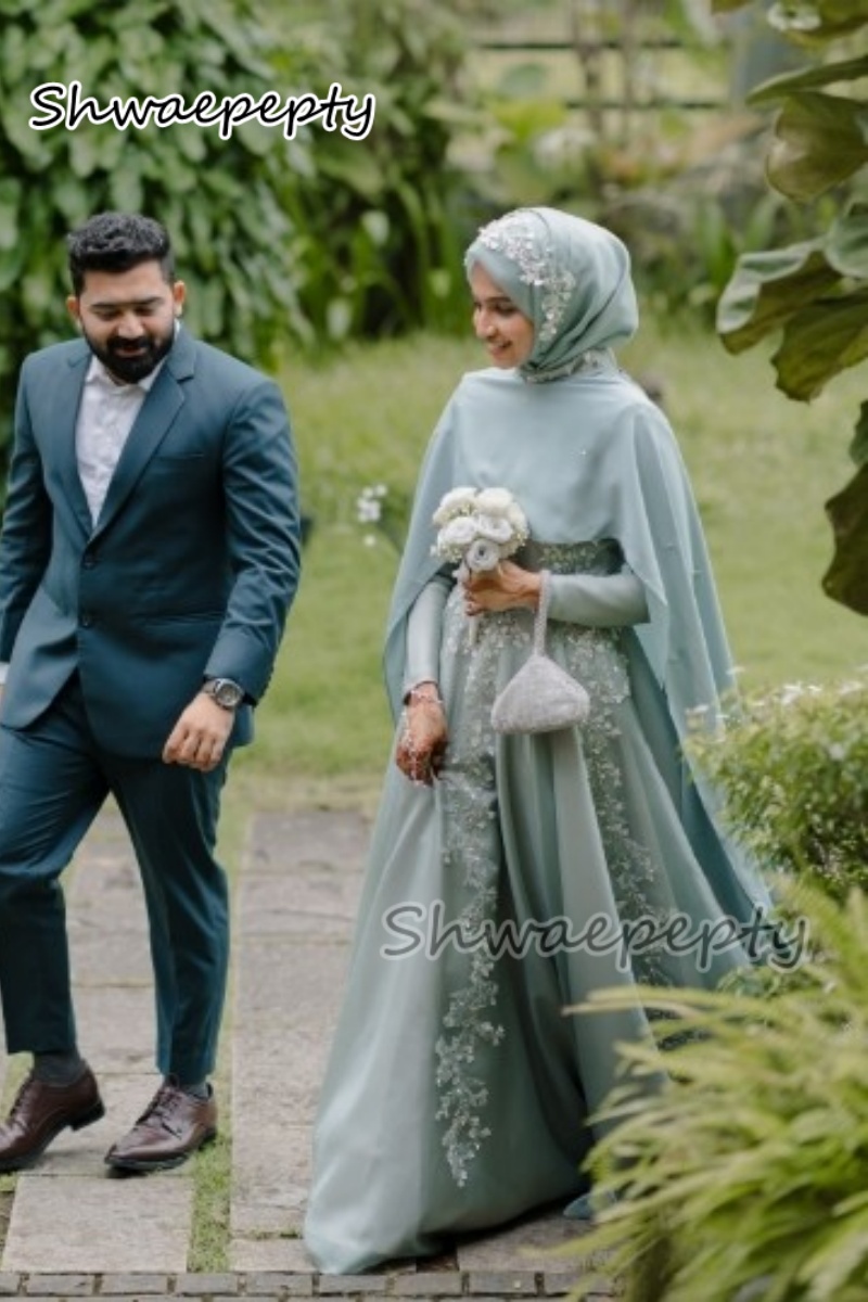 케이프 아랍어 두바이 Hijab a 라인 쉬폰 댄스 파 - Women Formal Wear Dubai 리뷰 및 가격