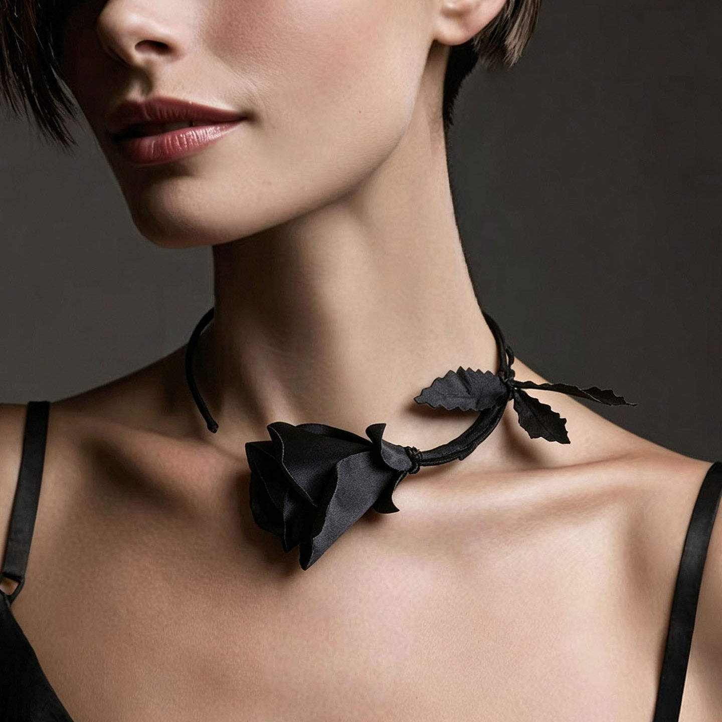 패션 주얼리 수제 화이트 블랙 로즈 꽃 목걸이 여성 여 - Formal Wear Jewelry For Women 리뷰 및 가격