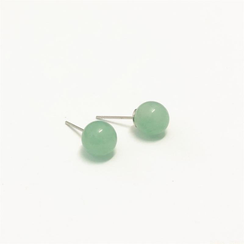 31BF 천연 크리스탈 라운드 구슬 귀걸이 민감한 피부 - Formal Wear Jewelry For Women 리뷰 및 가격