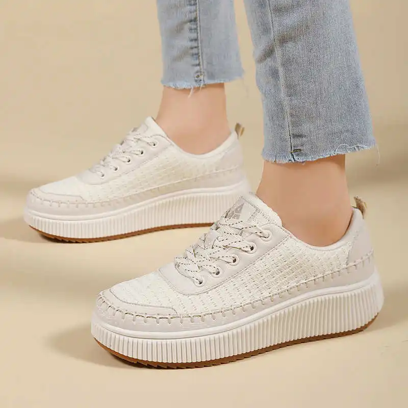 다크 브라운 신발 여성용 플랫 부츠 스니커즈, 럭셔리  - Formal Women Daily Wear Footwear 리뷰 및 가격