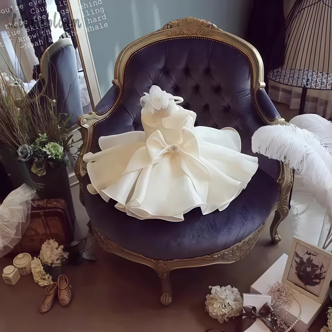 화이트 진주 장식 드레스 웨딩 플라워 걸 드레스 화이트 - Formal Attire Woman 리뷰 및 가격
