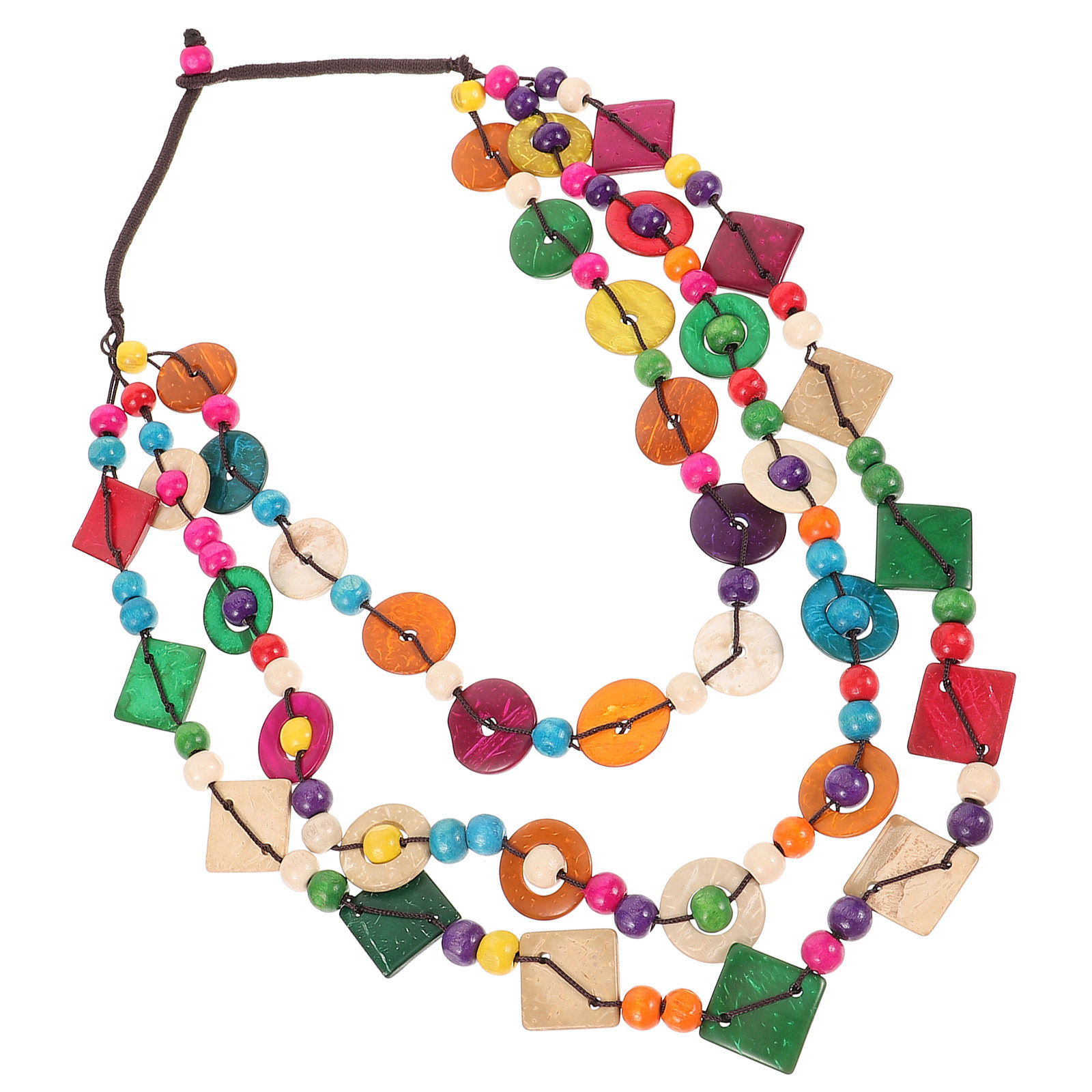 여성 보헤미아 목걸이 레트로 우드 비즈 목걸이 코코넛  - Formal Wear Jewelry For Women 리뷰 및 가격
