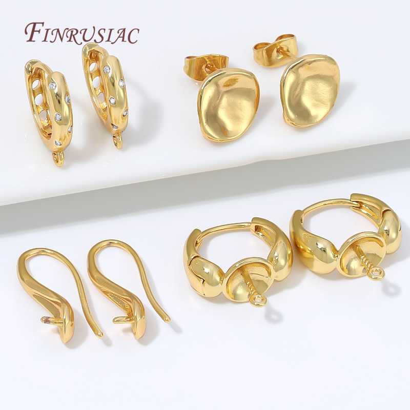 18K 금도금 물방울 모양 허기 이어링 클래스프, 진주 - Pearl Earring Stud 리뷰 및 가격