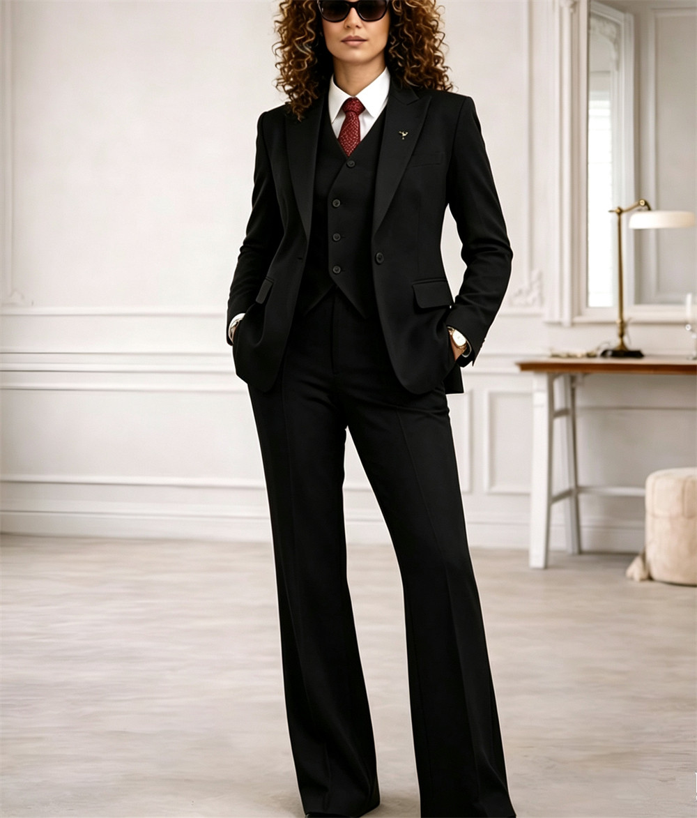 러스트 여성 정장 3종 세트 빈티지 레트로 파워 여성  - Women Formal Wear Vest 리뷰 및 가격