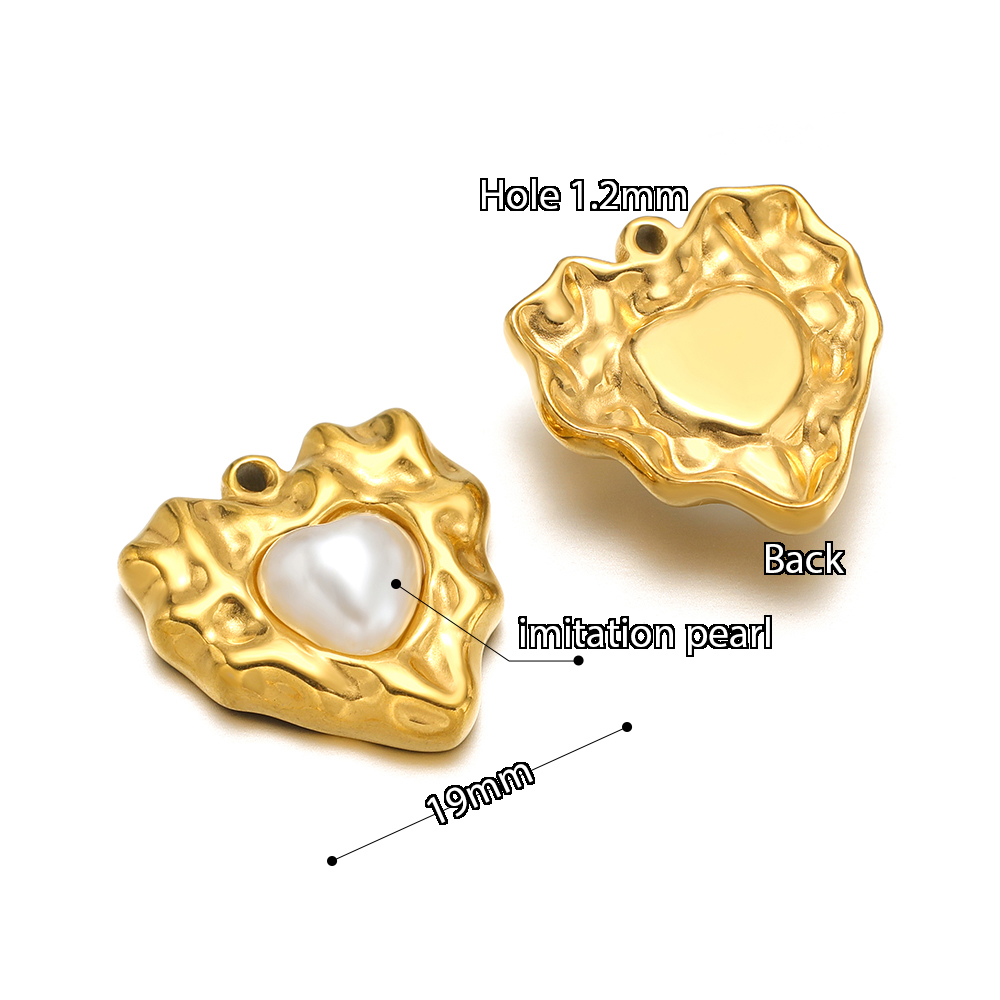5pcs 스테인레스 스틸 모조 진주 잠금 심장 태양 목 - Pearl Earring Stud 리뷰 및 가격