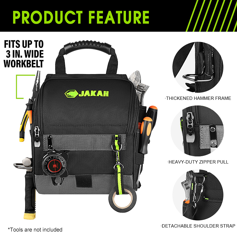 JAKAH 전문 전기 기술자용 공구 파우치, 다중 포켓 - Shoulder Bag Structured 리뷰 및 가격