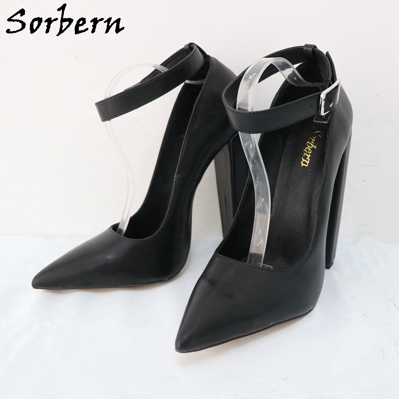Sorbern 여성용 펌프 슈즈 버클 발목 스트랩, 포 - Pump Heel Block 리뷰 및 가격