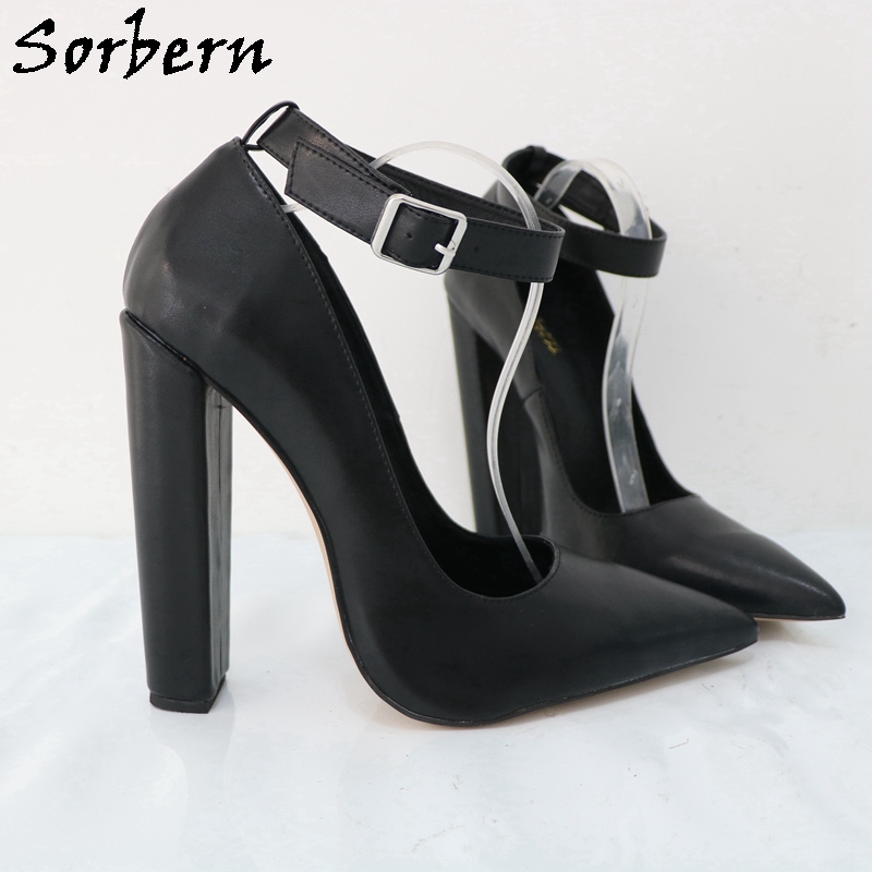 Sorbern 여성용 펌프 슈즈 버클 발목 스트랩, 포 - Pump Heel Block 리뷰 및 가격