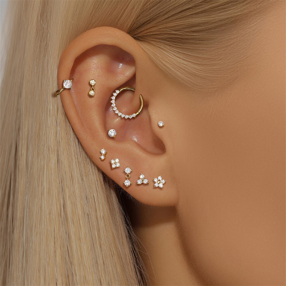 보좌관 DIY 지르콘 진주 귀걸이 14k 솔리드 골드  - Pearl Earring Stud 리뷰 및 가격