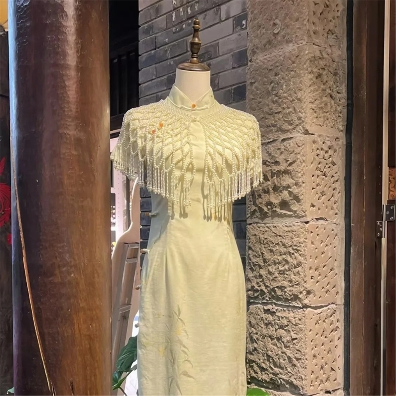 Qipao 드레스 코디에 딱 맞는 통기성 진주 악센트  - Formal Wear Jewelry For Women 리뷰 및 가격