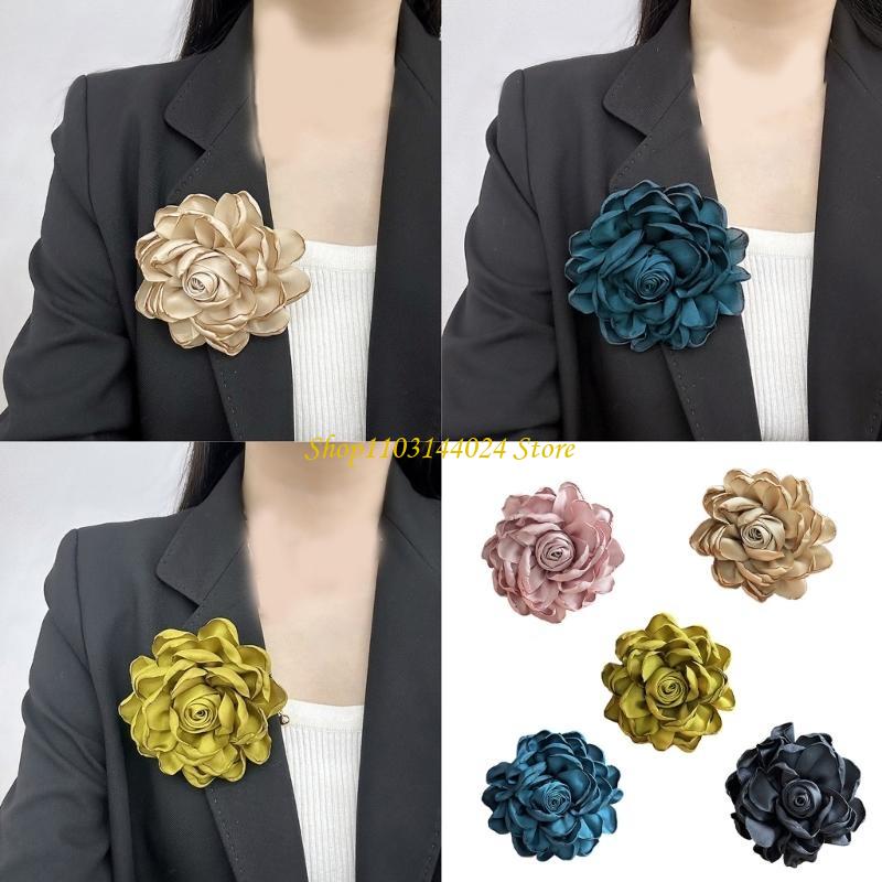 N5KE 여성 칼라 옷깃 핀 레이디 꽃 브로치 결혼식  - Formal Wear Jewelry For Women 리뷰 및 가격