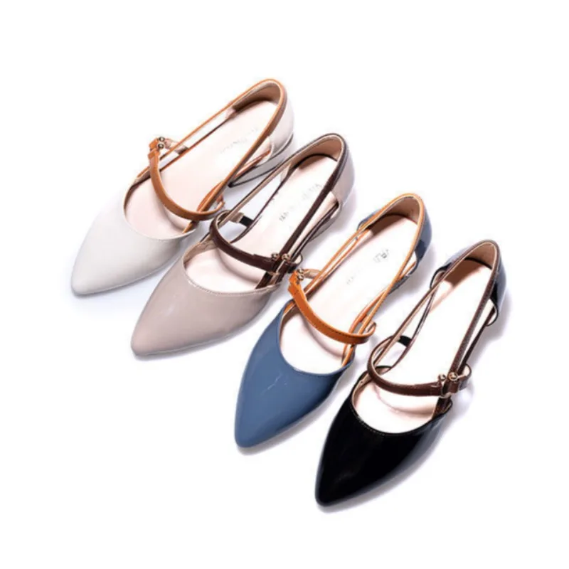 여성 투톤 슬링백 슈즈 포인티드 토 블록 힐 펌프스 편 - Pump Heel Block 리뷰 및 가격