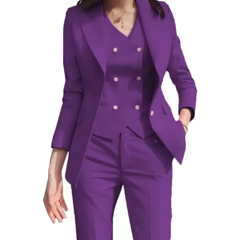 여성 고급 정장 3피스 슬림핏 맞춤 제작 오피스룩 세트 - Women Formal Wear Vest 리뷰 및 가격