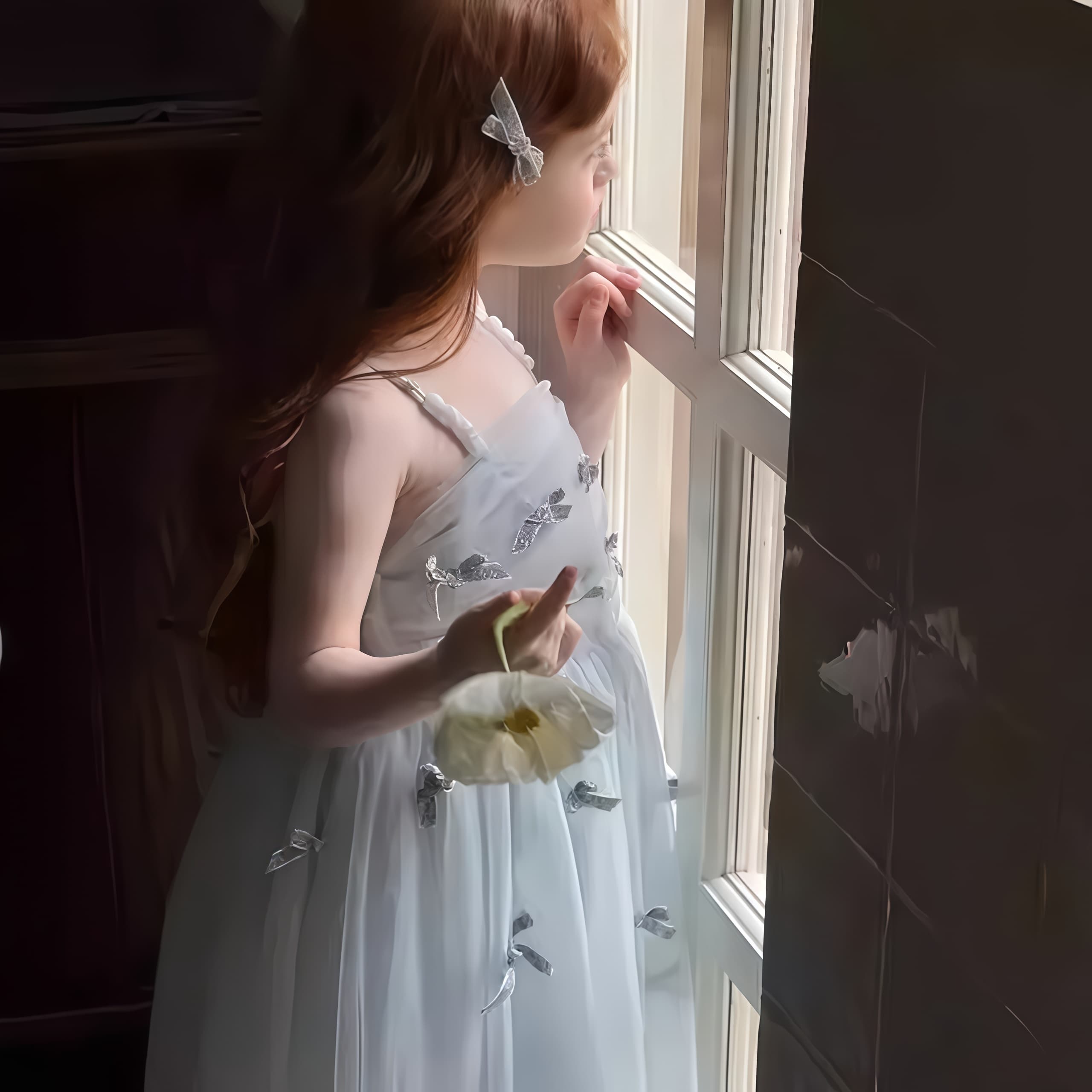 여아용 블루 리본 장식 드레스 여아용 고급스러운 정장  - Formal Attire Woman 리뷰 및 가격